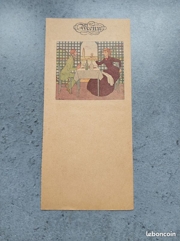 Lot de 12 ancien menus vierge (image 3)