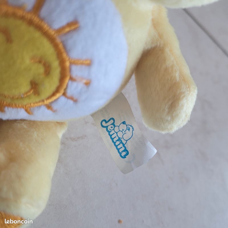 Petite Peluche jaune soleil bisounours vintzge (image 2)