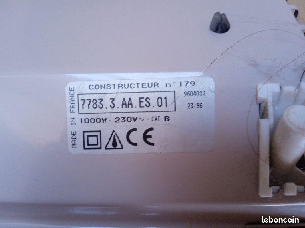 3 Radiateurs électriques 1000 w (style grille pain) (image 3)