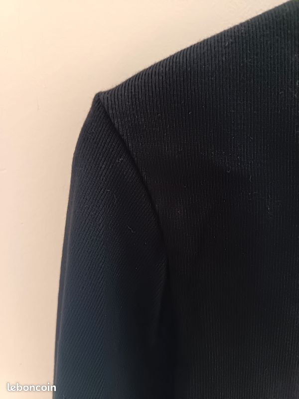Pull femme noire Camaïeu taille 2. 100% coton (image 7)