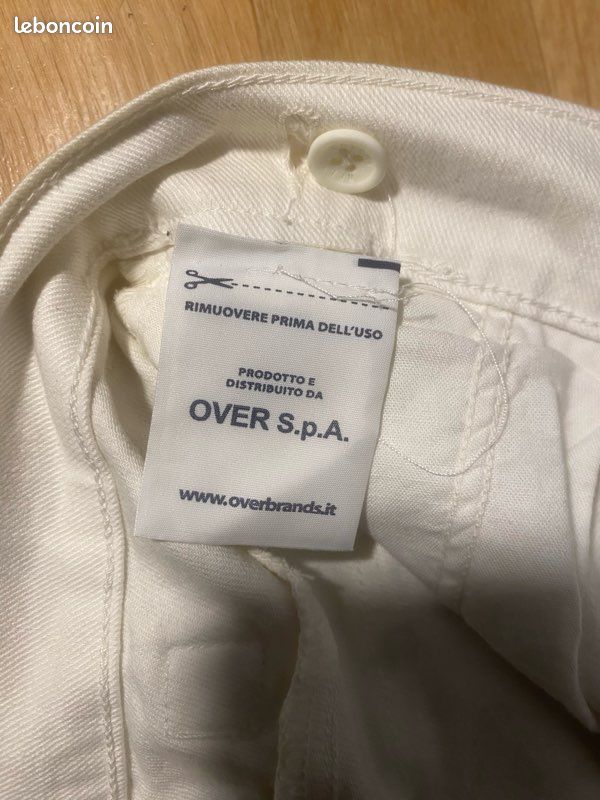 Jean blanc Cotton Belt (image 6)