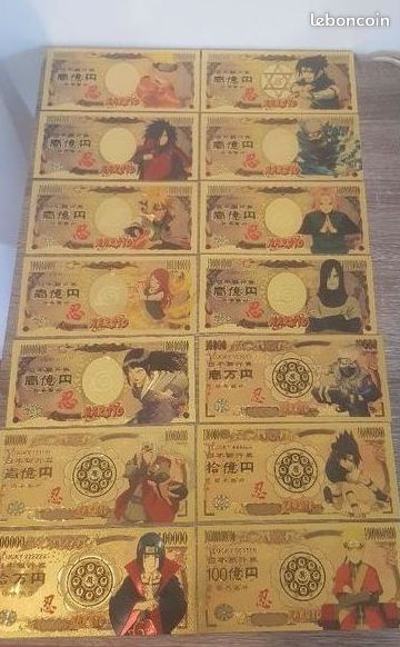 Lot de 14 Billets du manga Naruto (image 1)