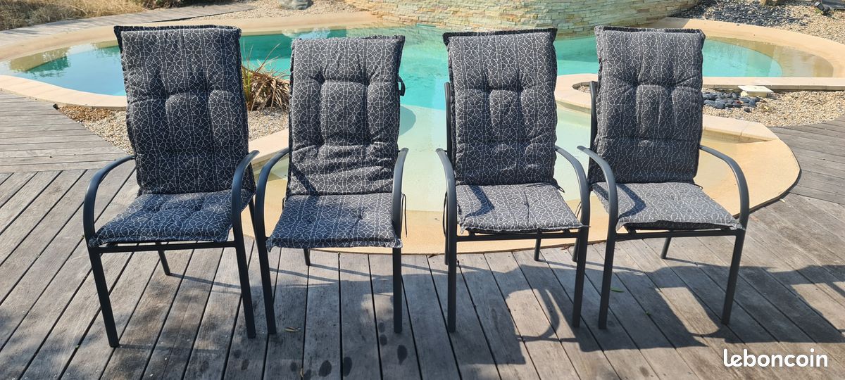Lot de 6 coussins de chaises longues (image 2)