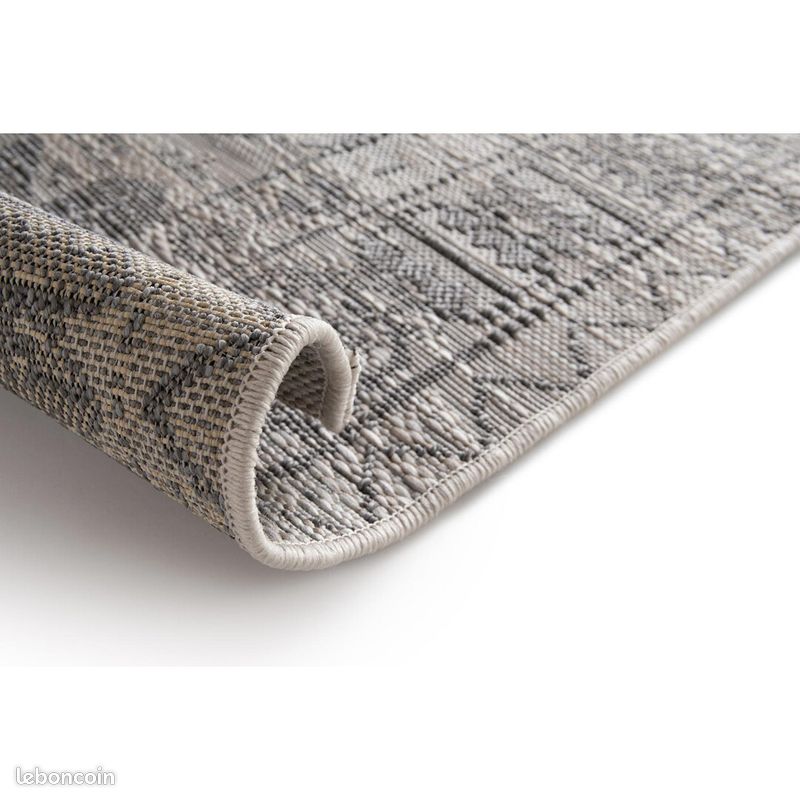 Tapis vintage plat Broadview Gris 160x230 (image 6)