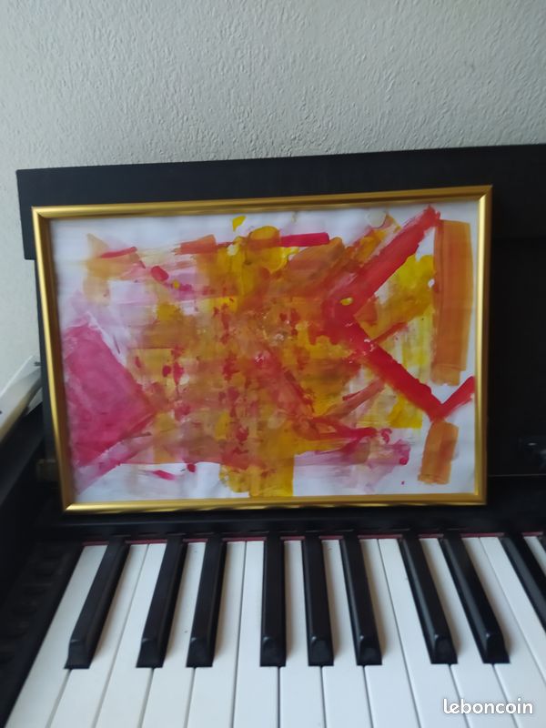 Tableaux acrylique A4 encadré (image 1)