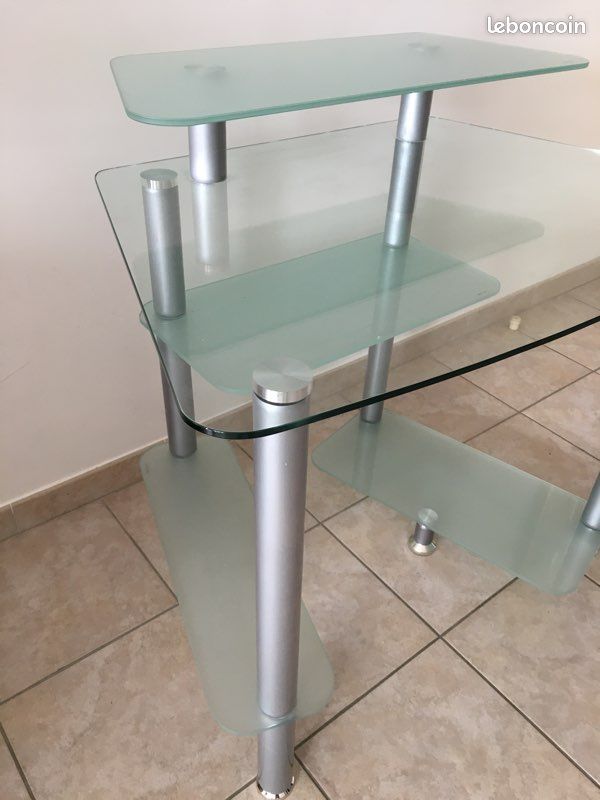 Bureau informatique en verre (image 3)