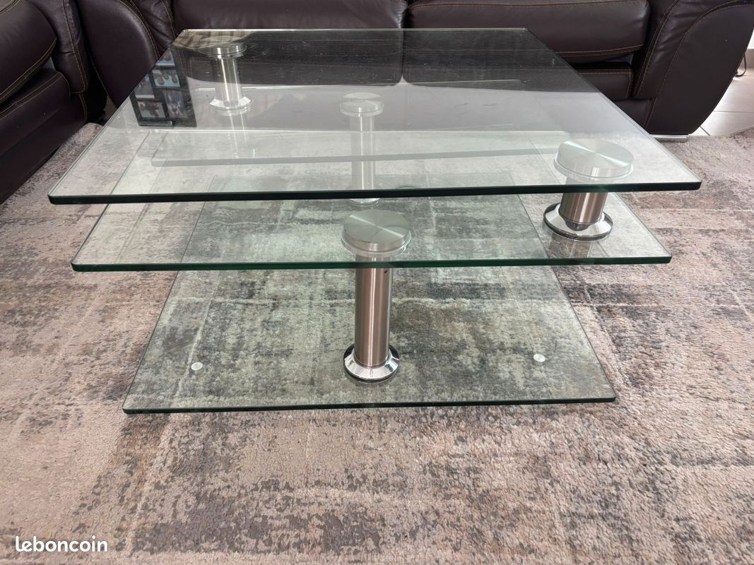 Table basse en verre modulable (image 3)