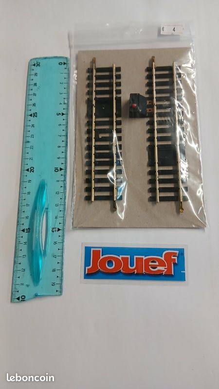 20 Rails Droits Jouef HO Acier 25cm – Vintage – Modélisme Ferroviaire