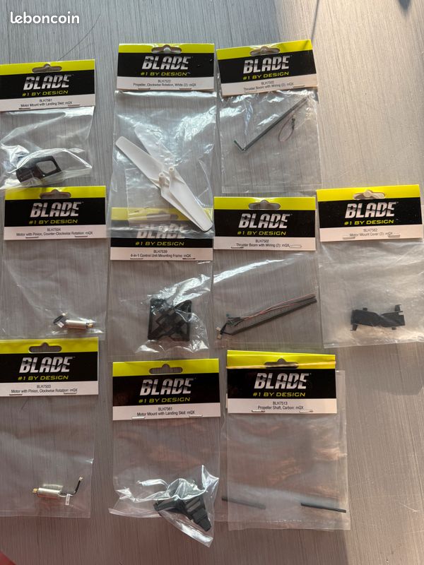 Pièces Détachées BLADE MQX - Réf. BLH7580 - Neuves