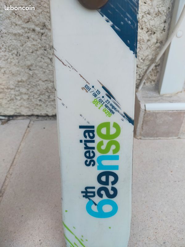Ski Dynastar 6-SENSE D'occasion 138 Cm Avec Fixations - Bleu