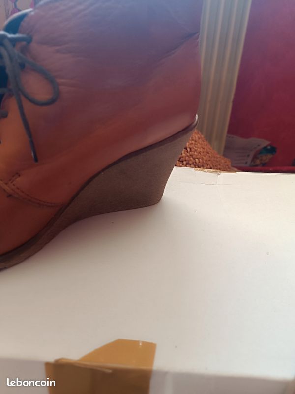 Bottines compensées en cuir Très bon état (image 12)