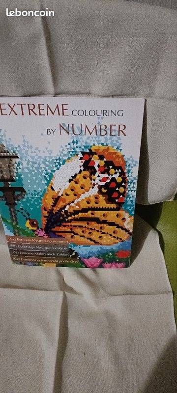 Livre coloriage extrême colouring by number - Loisirs créatifs