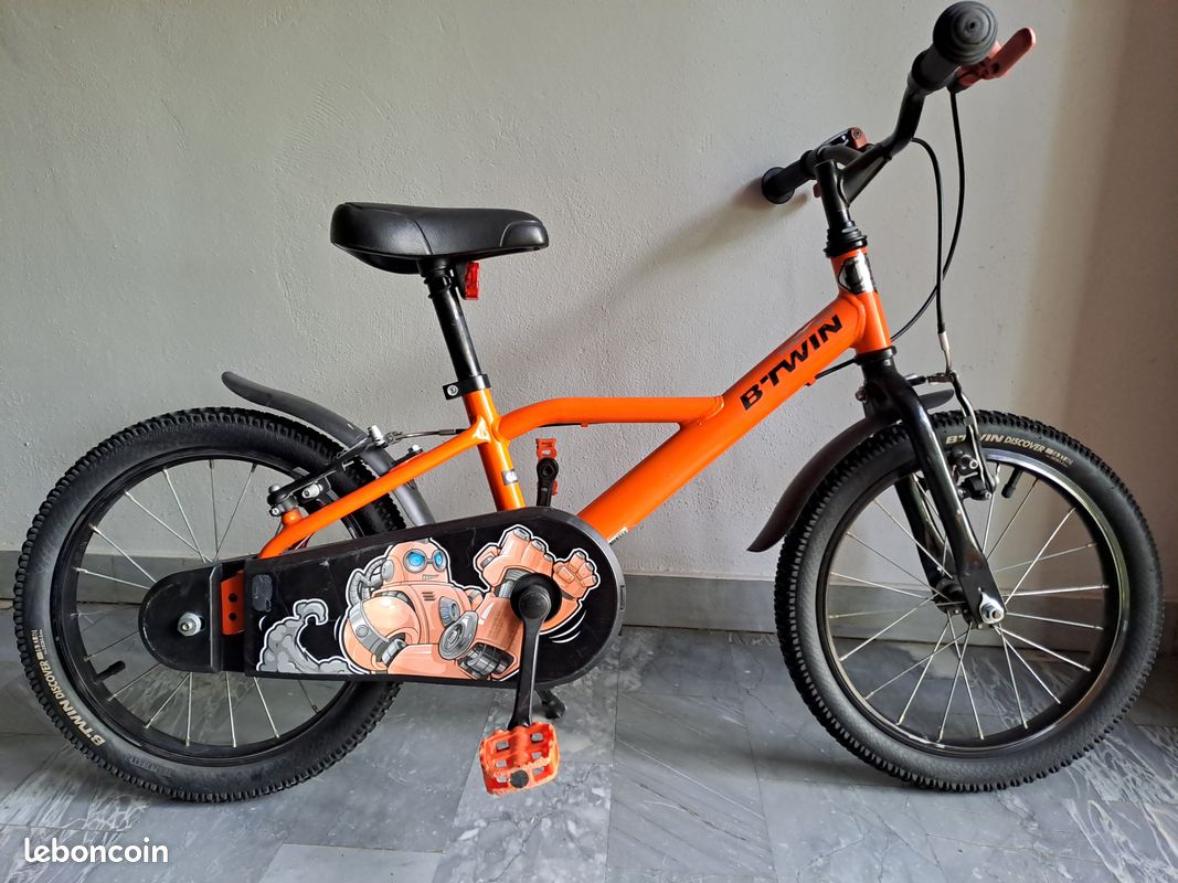 Orange Velo 16 Pouces Decathlon Vélo Enfant Velo Btwin Orange Et
