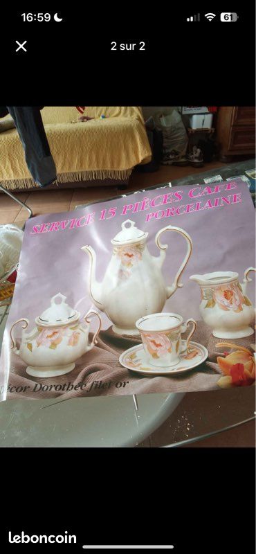 Service à café en porcelaine (image 2)