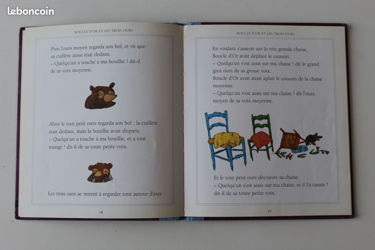 Livre "Boucle d'Or et les Trois Ours" (SANDY93) (image 3)