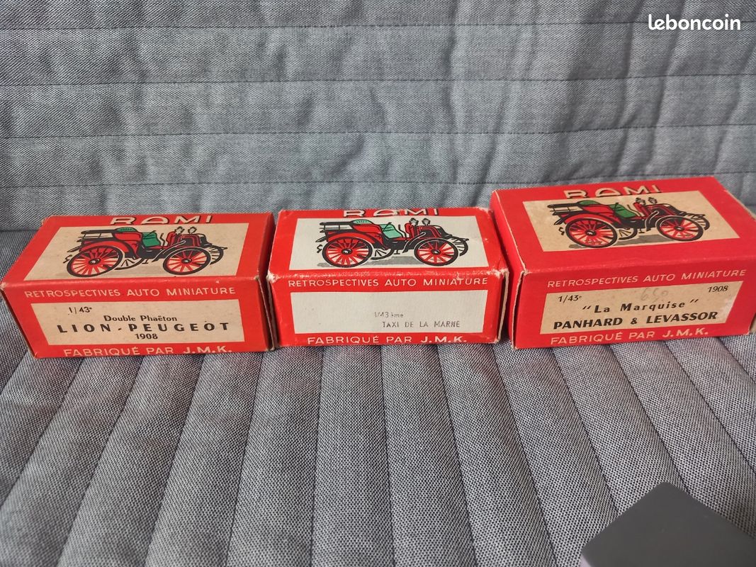 Rami JMK – Berliet 1910 échelle 1:43, Complète Avec Socle D’origine
