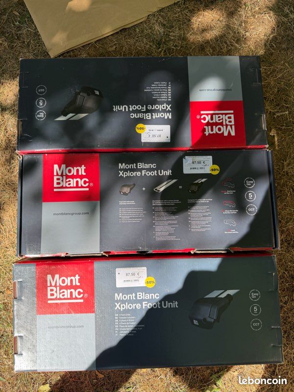 4 pieds de fixation pour barres de toit Mont Blanc Xplore (image 1)