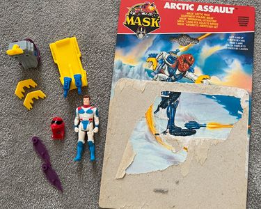 M.A.S.K 1986 Calhoun Burns figure Arctic Assault mask Kenner