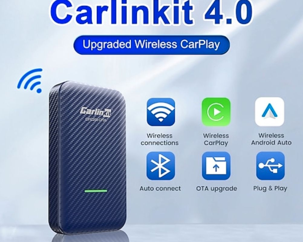 Carlinkit 4.0 Boîtier Carplay Android auto sans fil neuf - Équipement auto