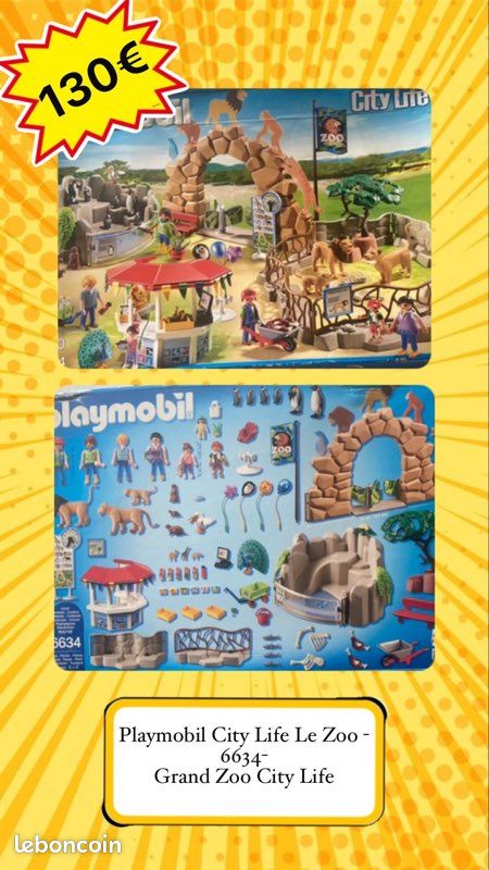 Playmobil City Life Le Zoo 6634- Grand Zoo City Life Jeux Jouets