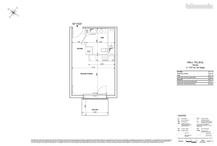 Appartement 1 pièce 26 m² · à Mulhouse · 26 m² · 445 €