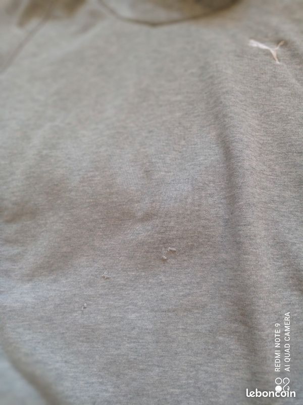 Sweat à capuche gris Puma taille M (image 5)