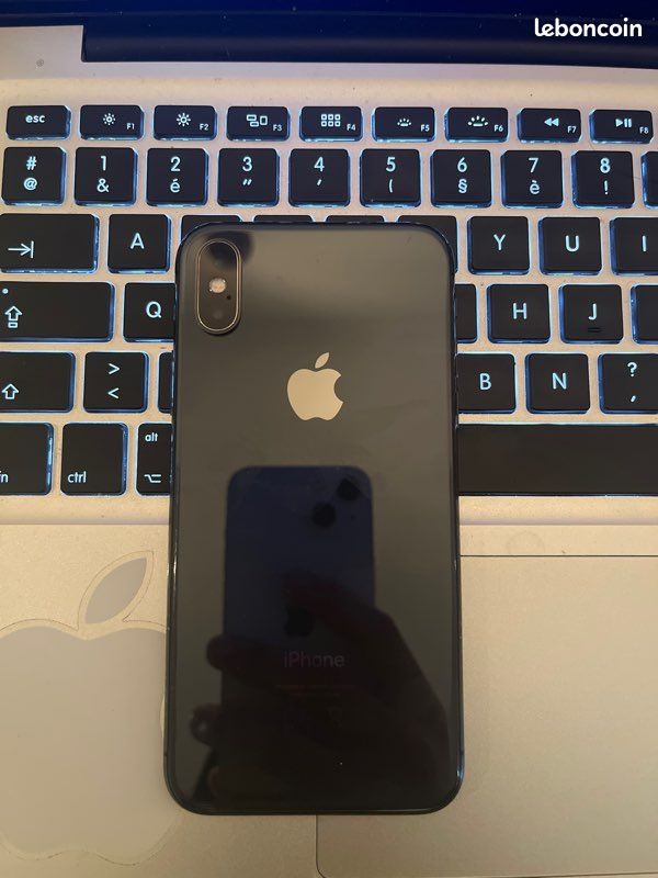 Iphone X noir 64 go (+ son chargeur Apple) (image 1)
