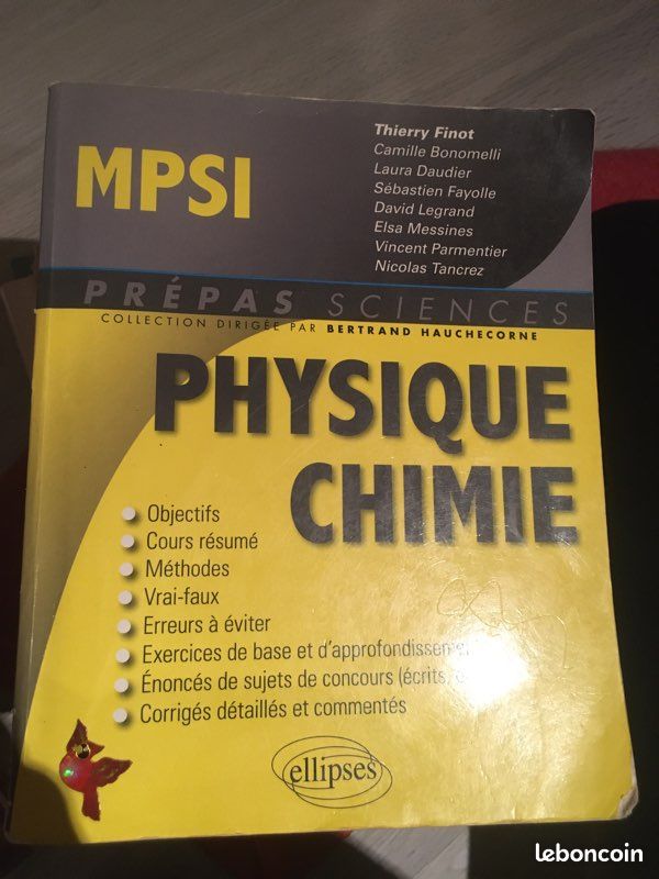 Livre MPSI Physique Chimie (image 2)