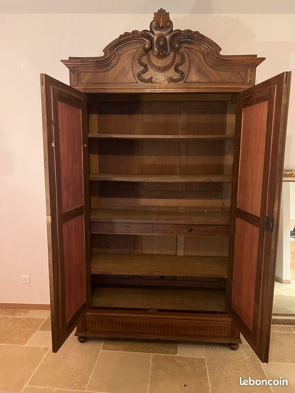 Armoire ancienne portes miroir (image 5)