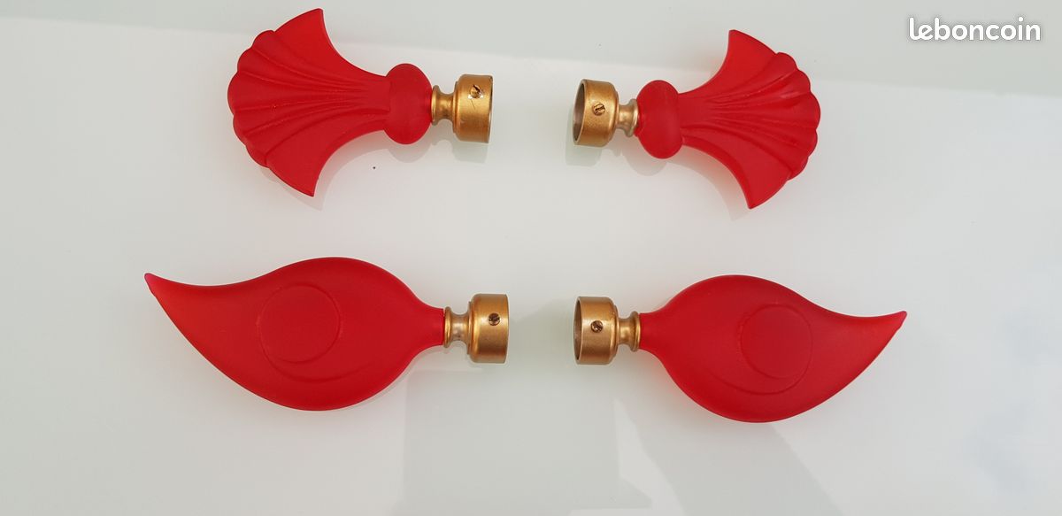 Embouts + anneaux de tringles à rideaux (image 1)