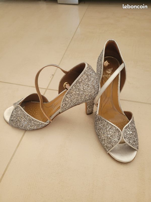 Escarpins Bobbies Bobbies DorÃ© Glitter Bobbies Paillettes