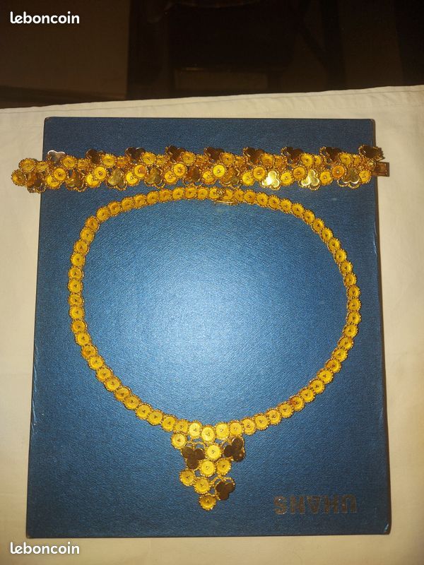 Ensemble collier et bracelet or 18 carats (image 3)