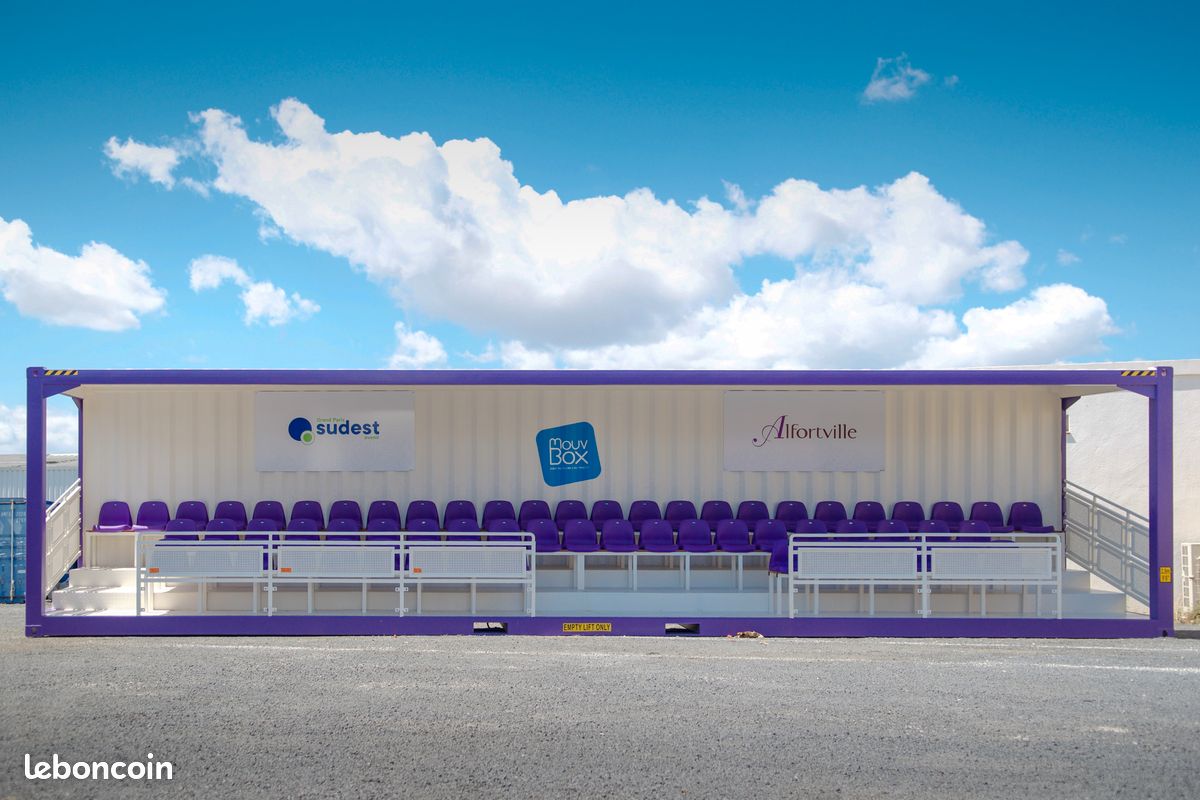 🔵 Tribune / gradin modulaire en container maritime – 26 à 61 places - Dpt 33 (image 4)