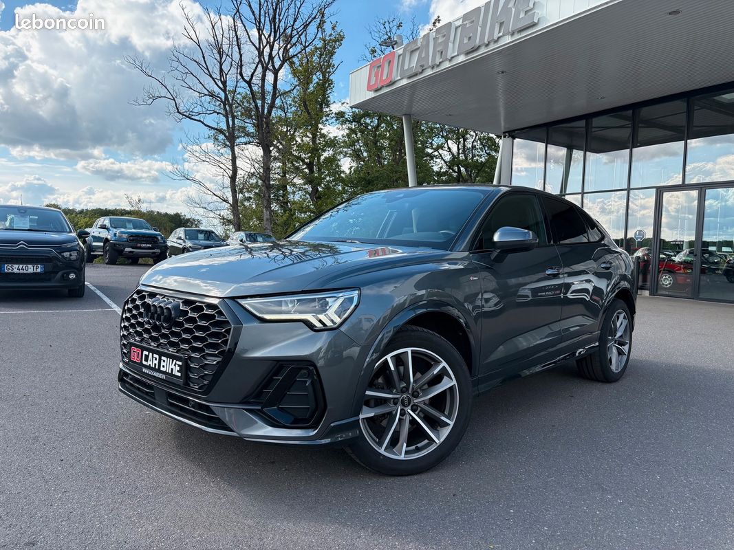 Q3 Sportback 150 CH S Line Garantie 6 ans Suivi Audi Pack black Hayon électrique Sièges chauffants Caméra de recul Feux LED GPS 19P 415/mois (image 1)