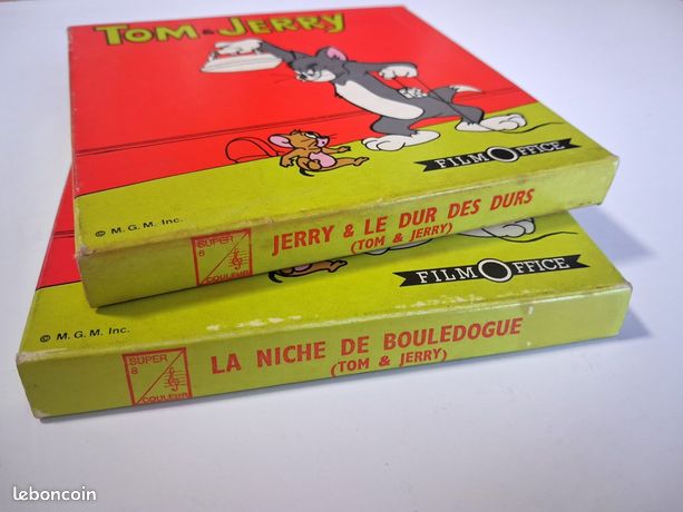 Lot De 3 Films Super 8 – Tom Et Jerry – Couleur Et Sonore – Bobines 13 Cm