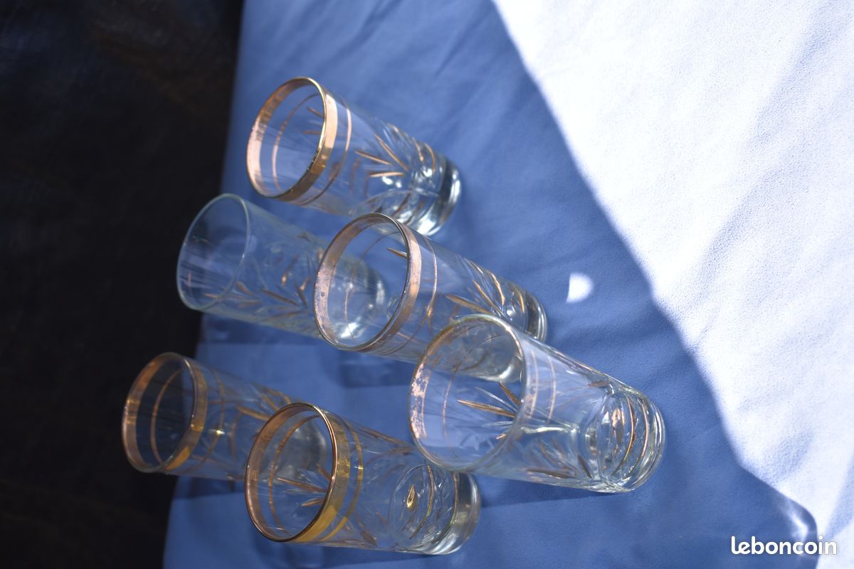 A vendre lot de 6 verres à thé marocain (image 1)