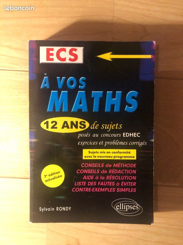 A vos maths - prepa ECS (image 1)