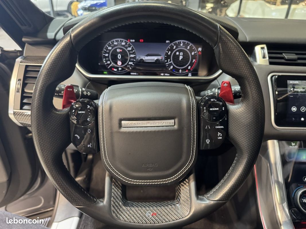 Land Rover Range Rover Sport (2) V8 5.0 575ch SVR Toit Ouvrant CARBONE Phase 2 (image 12)