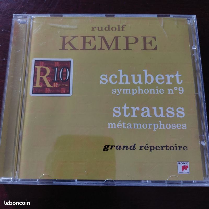 Cd - Kempe : Schubert symph 9 - Strauss Métamorphoses - Sony grand répertoire (image 1)