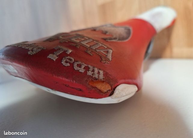 Selle Ancienne BASSANO + Tige – Vélo Enfant, Caoutchouc Noir, Italienne