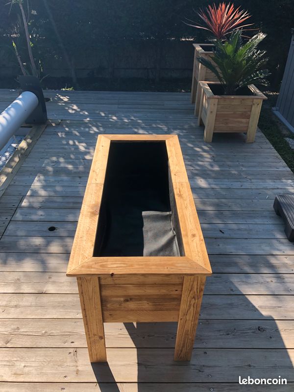 Jardinière / pot / bac à fleurs en bois (image 2)