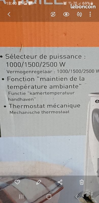 Radiateur électrique bain d'huile marque exéline (image 8)