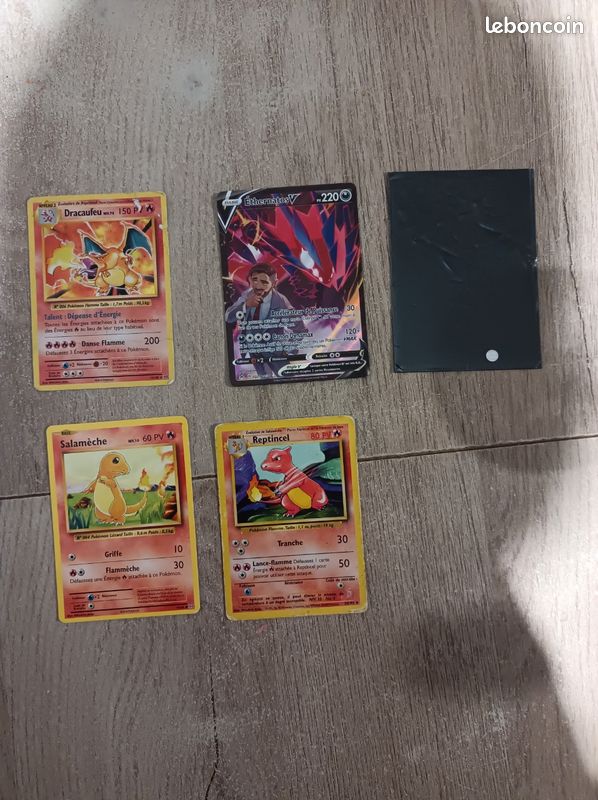 4 cartes pokemon+ une pochette de protection (image 1)