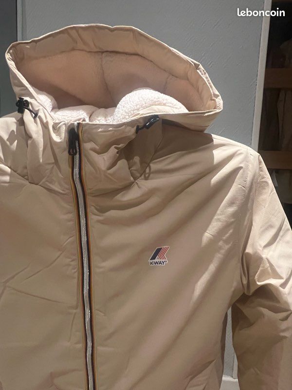 Doudoune k-way beige Vêtements