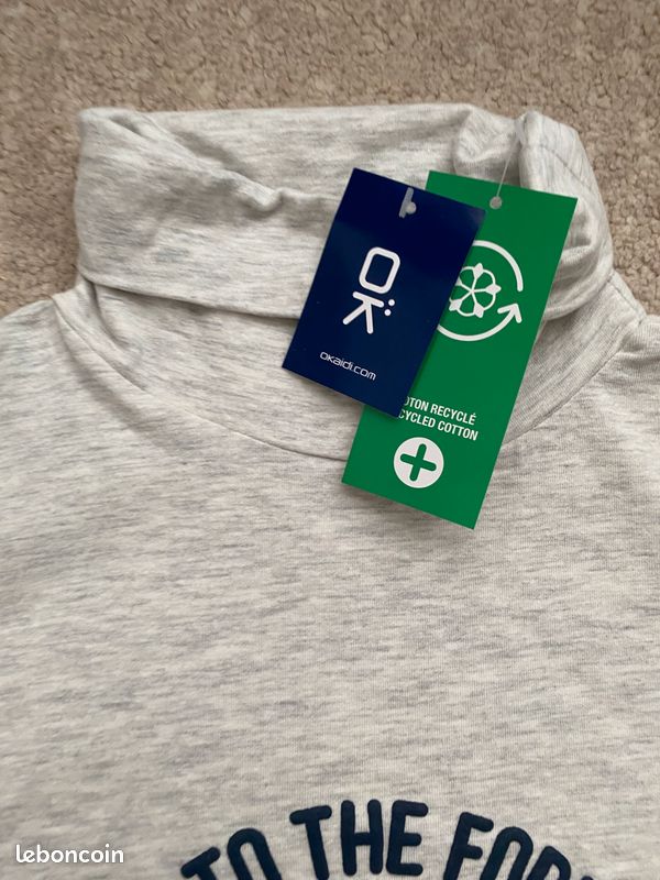 Okaidi t-shirt col roulé 14ans (image 3)