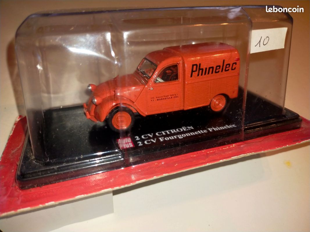 Eligor 1/43 - Miniature citroen 2cv 2 CV AK fourgonnette rouge et noire - Collection