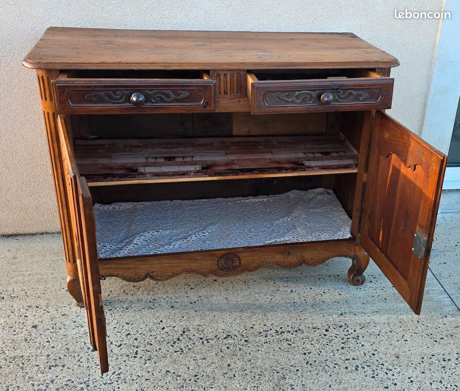 Bas buffet Ancien Style Louis XV (image 10)
