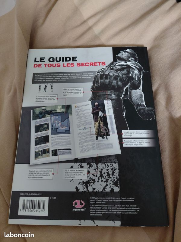 Guide Officiel Piggyback Metal Gear Solid 4 / IV, Très Bon état, Version Française