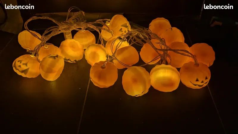 2 Pièces Guirlandes De Citrouille Artificielles Guirlande De