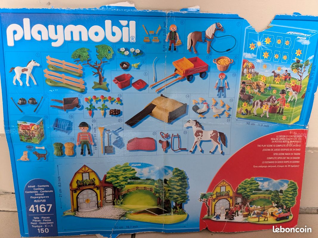 Vends playmobil calendrier de l'avent équestre 4167 (image 1)